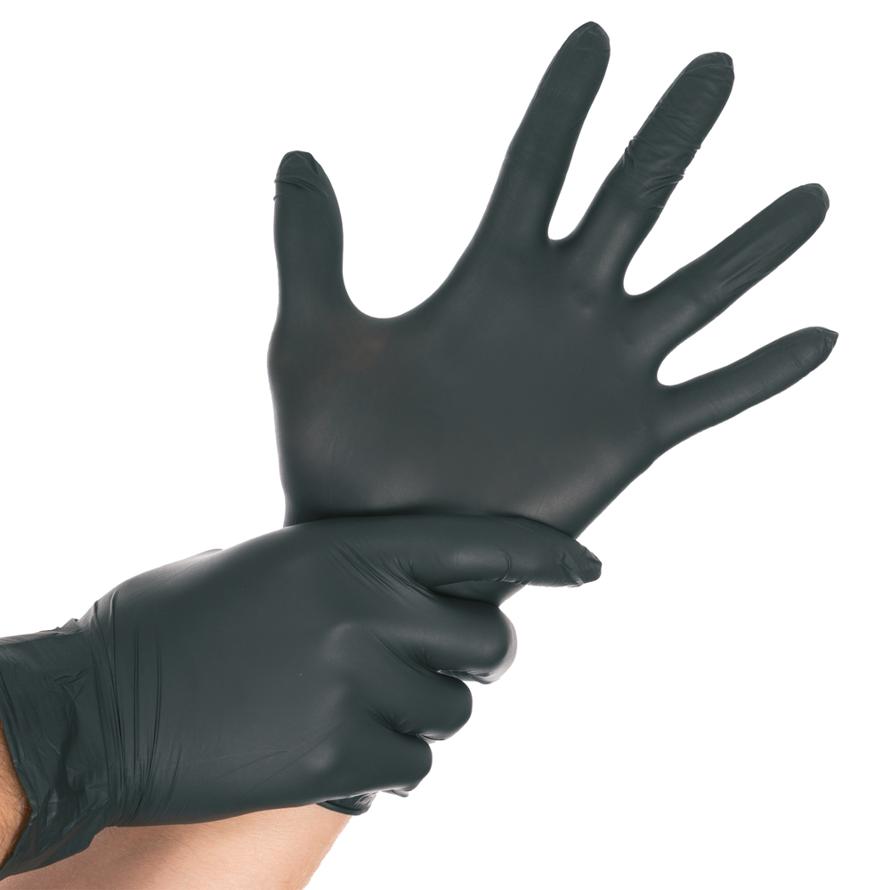Nitrile gloves Allfood Safe powder-free in black