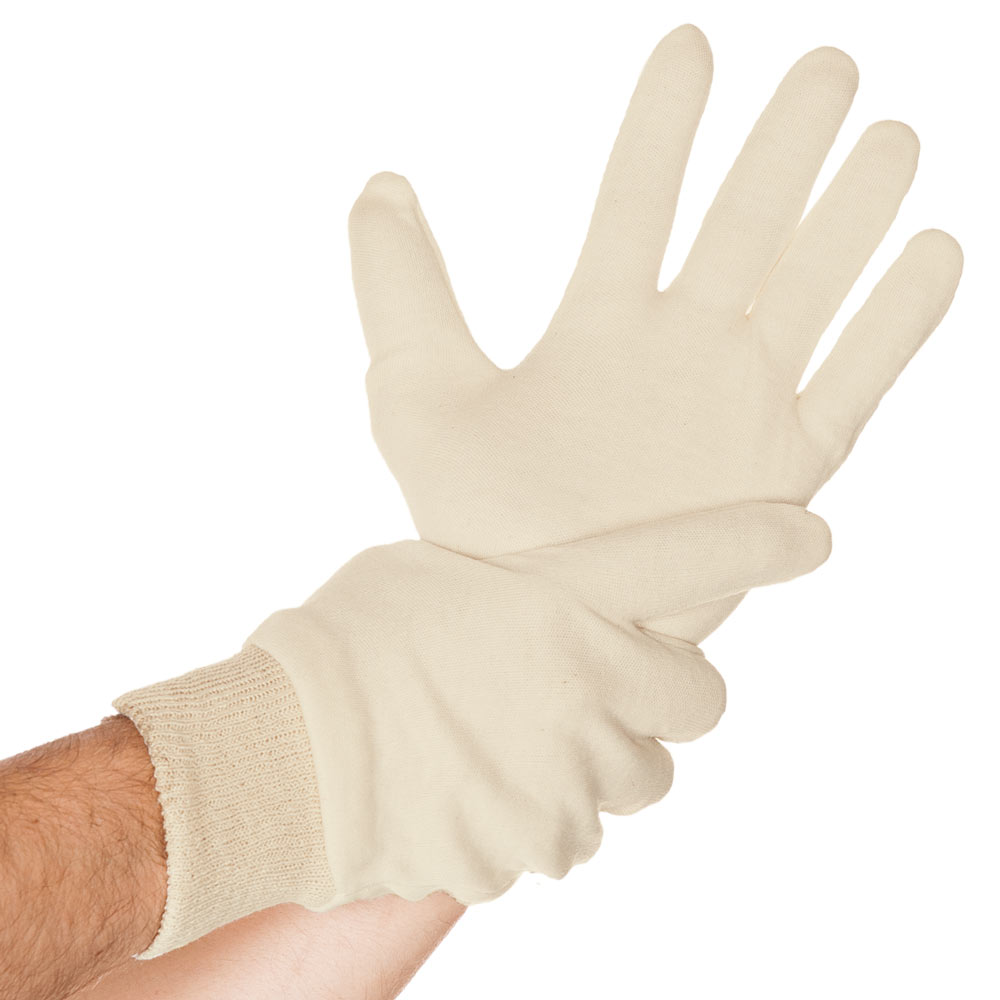 Cotton gloves Cuff in nature