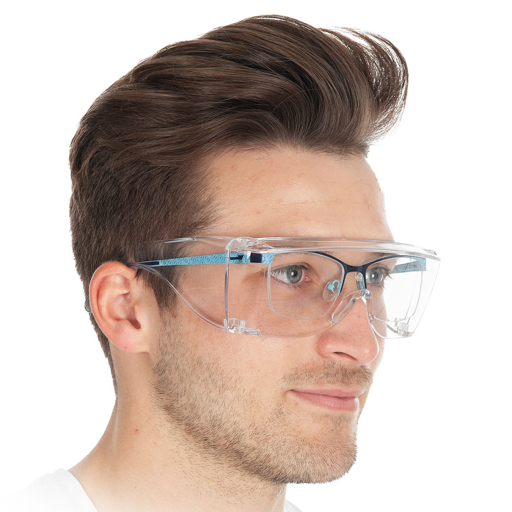 Allzweckschutzbrille für Brillenträger in der Frontansicht 