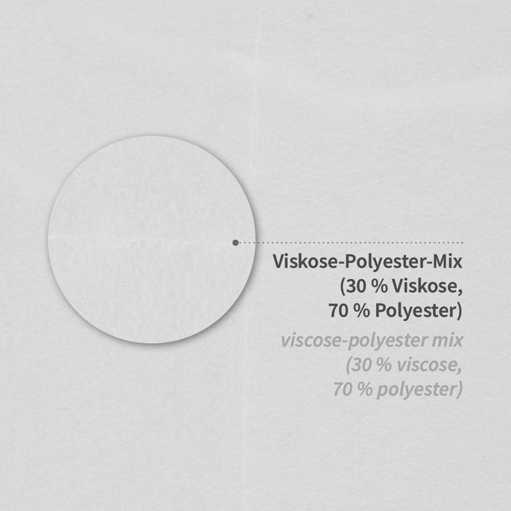 Pflegetücher Light, 29 x 38 cm, weiß aus Viskose/Polyester, Materialbeschreibung, Materialbeschreibung Pflegetücher Light, 29 x 38 cm, weiß aus Viskose/Polyester mit Materialbeschreibung