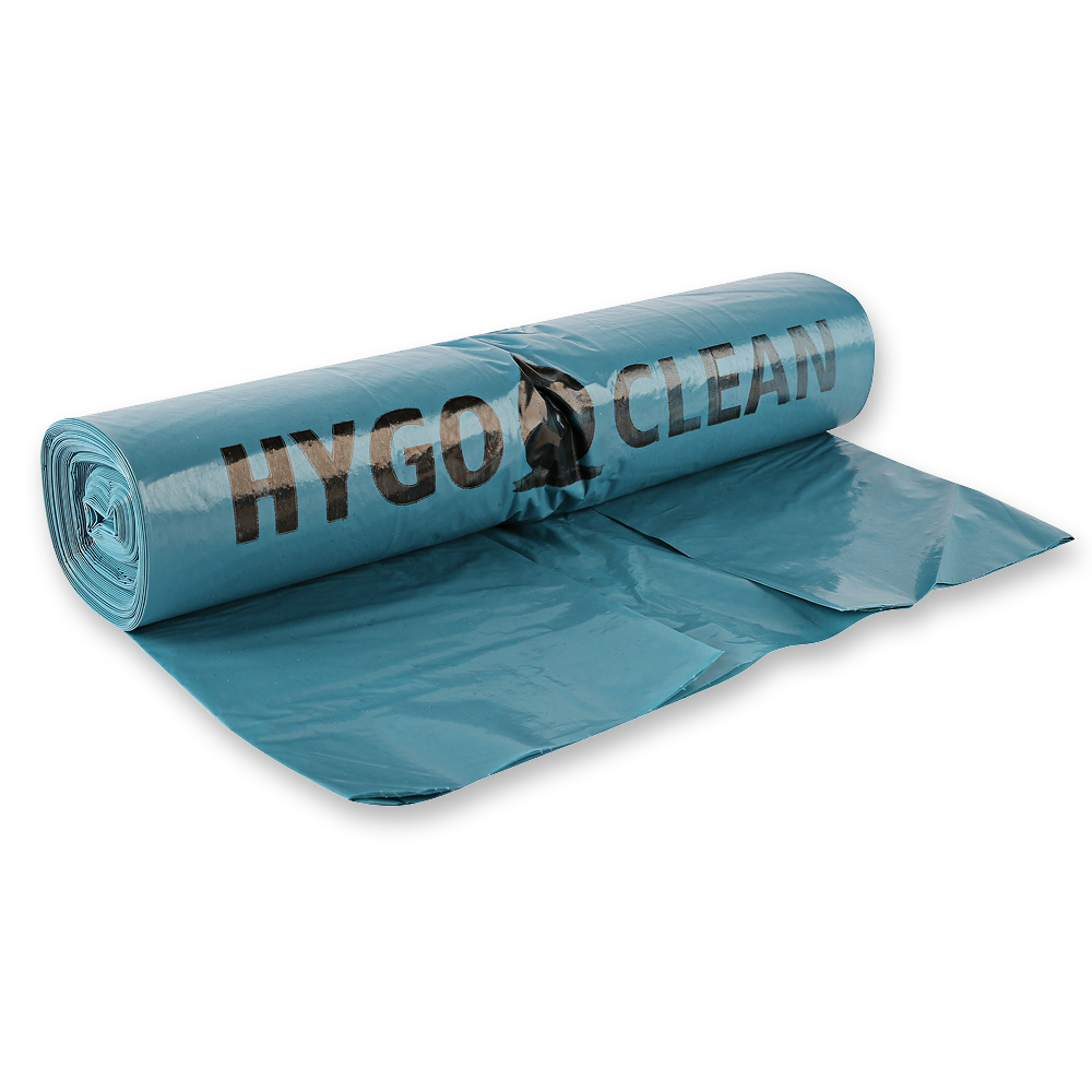 Waste bags Premium, 240 l made of LDPE, on roll, angled view