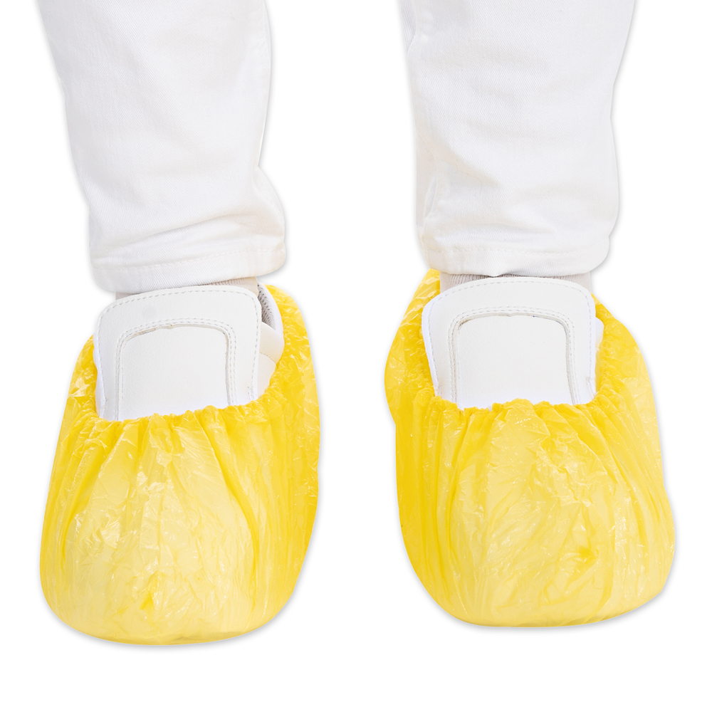 Overshoes from CPE in the front view in yellow