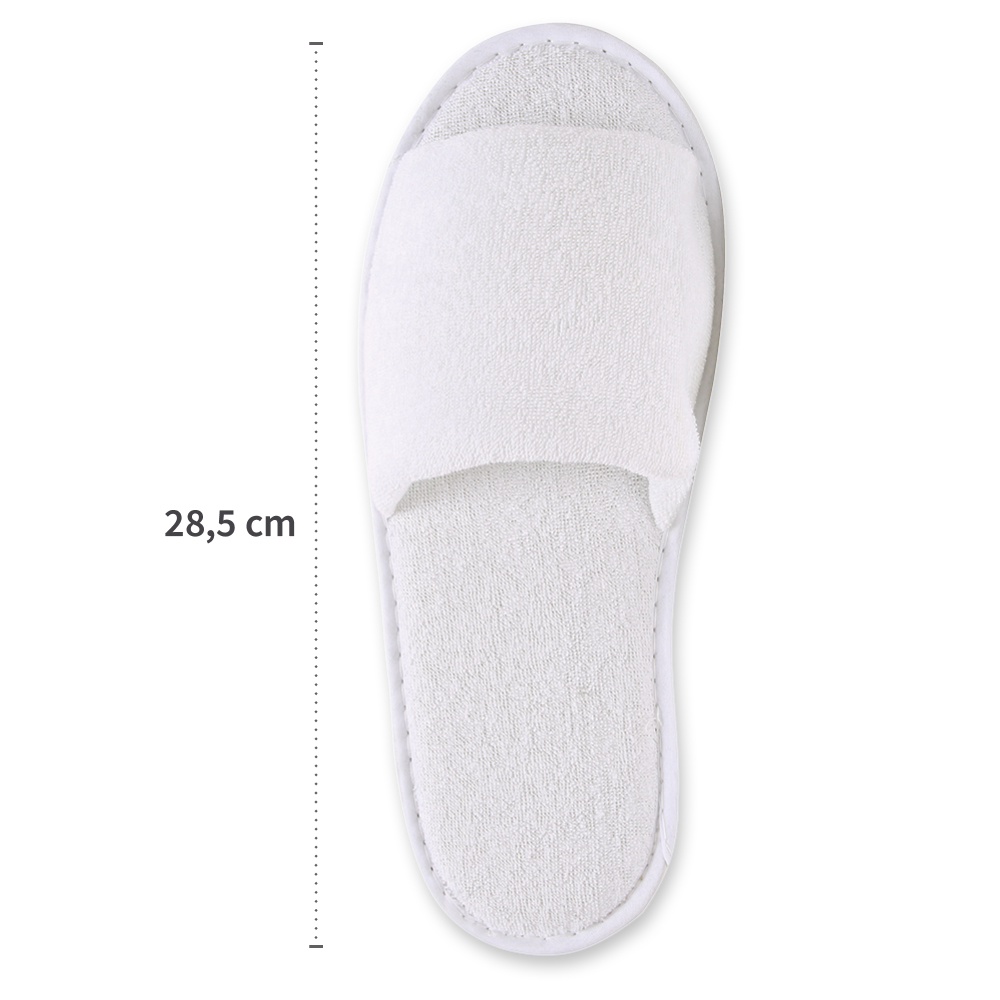 Slipper Grip, open, made from polyester with length measure