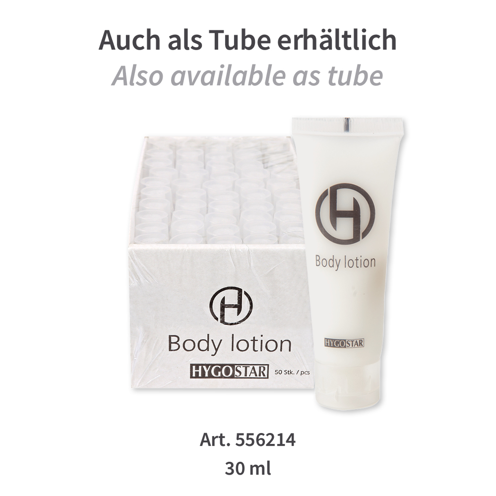 Body Lotion Flasche auch als Tube