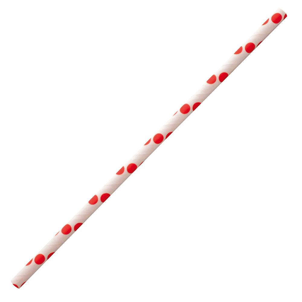 Paper drinking straw "Classic" dotted