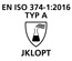 EN ISO 374-1:2016 JKLOPT Typ A