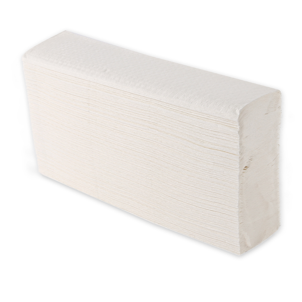 Paper hand towels Compact, 1-ply made of cellulose in the oblique view