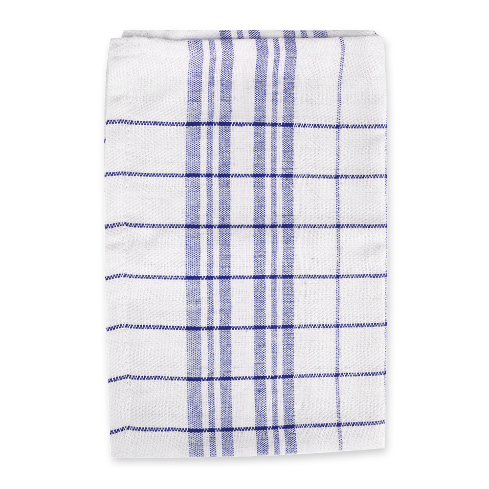 Dish towels Karo made of cotton, folded. blue