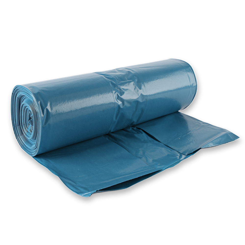 Waste bags, 160 l made of LDPE, on roll, angled view