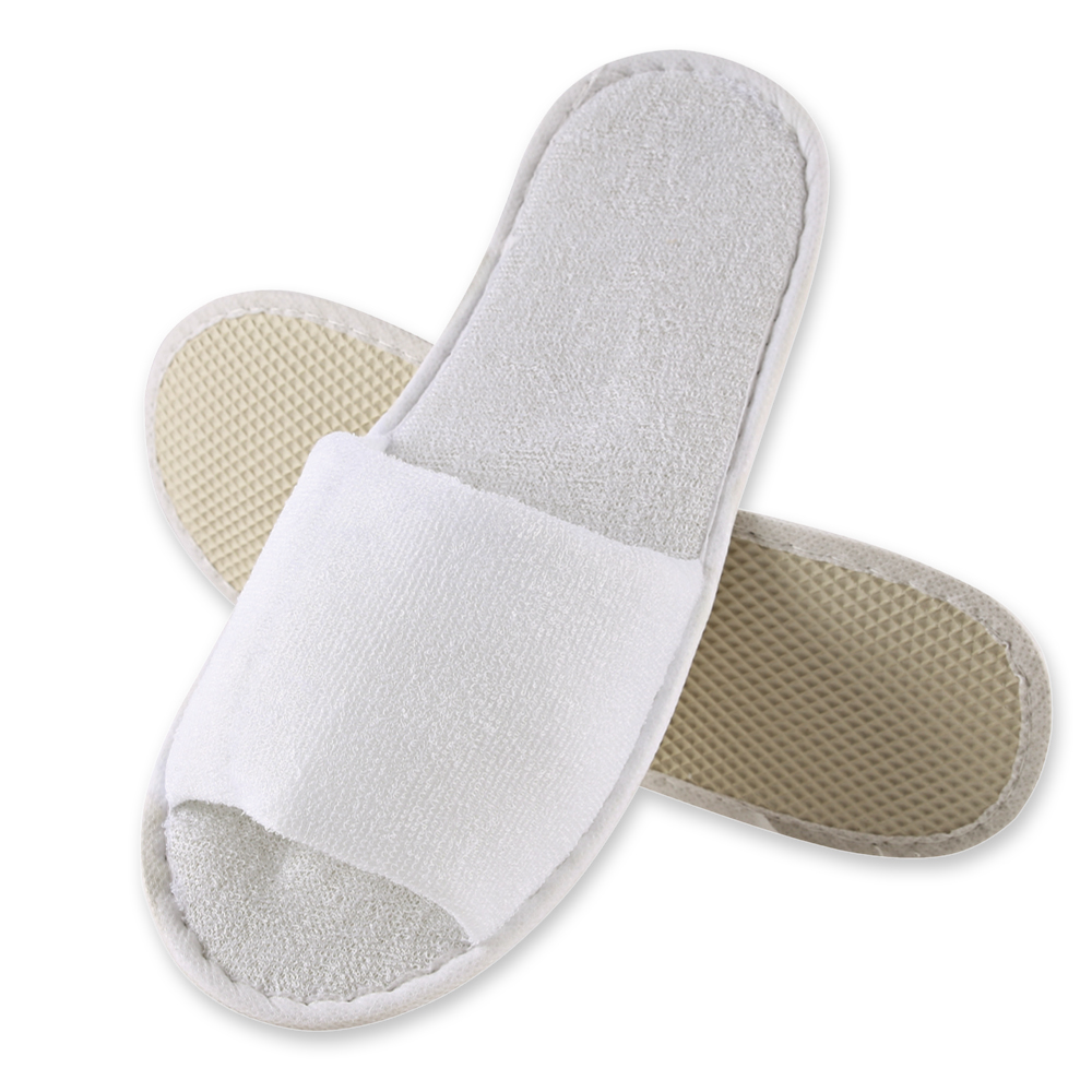 Slipper Classic, open, made from polyester in front view
