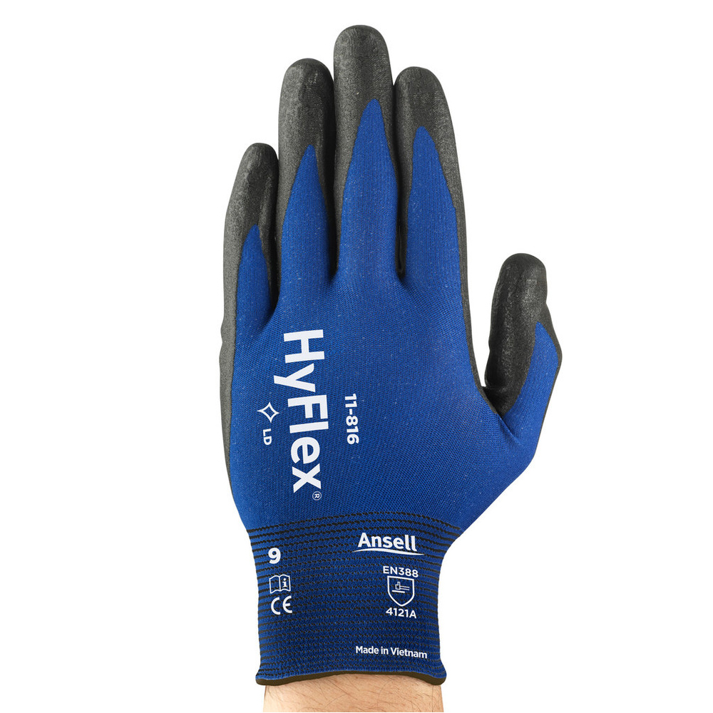 Ansell HyFlex® 11-816, multipurpose gloves in the front view