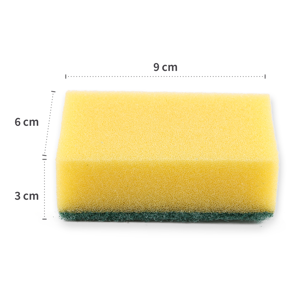 Sponges for pots made of foam/hard fleece, dimensions