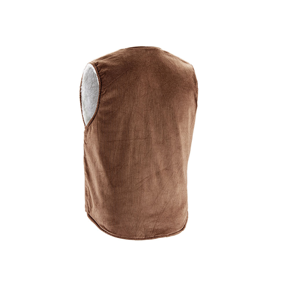 teXXor® ODAL, Cordweste, braun in der Rückansicht
