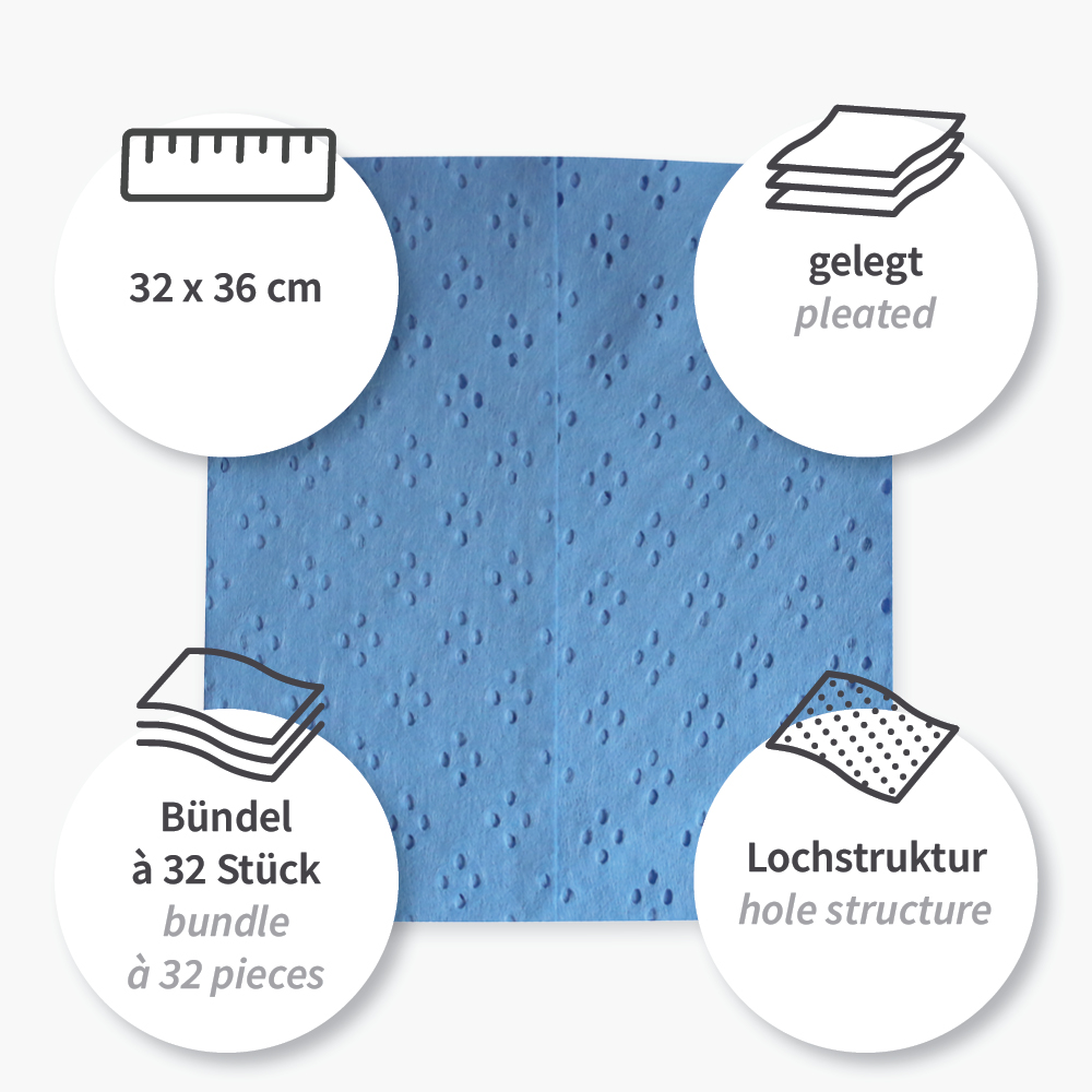 Cleaning cloths Premium made of viscose, properties