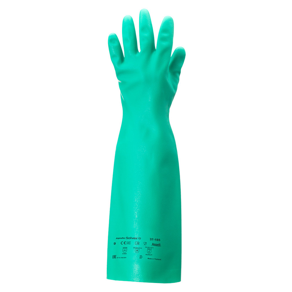 Ansell AlphaTec® Solvex® 37-185, chemical protection gloves in the front view