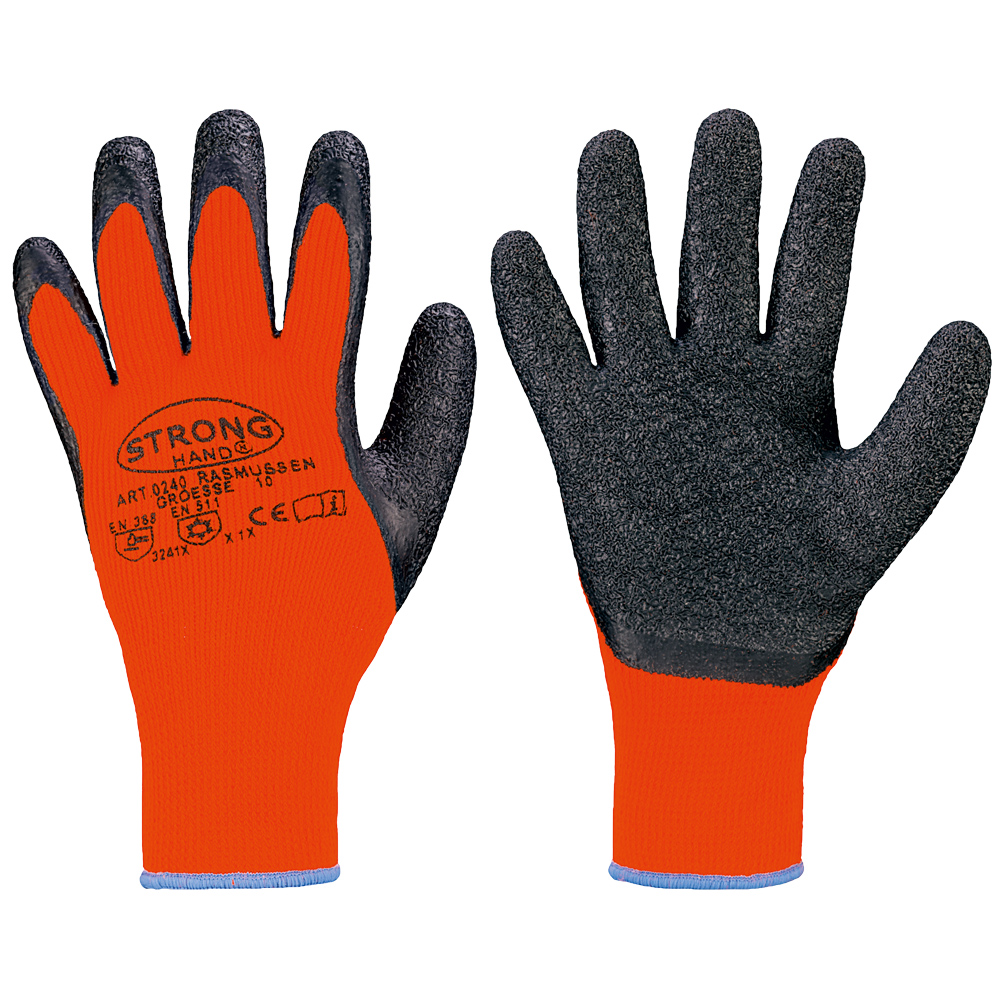 Stronghand® Rasmussen 0240, cold protection gloves in the front and back view