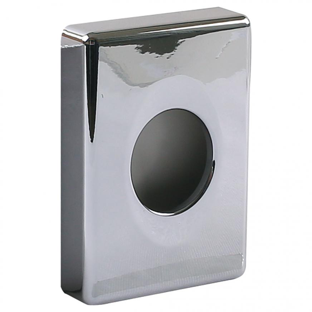 Hygiene Bag Dispenser made of Plastic in silber as a portrait picture