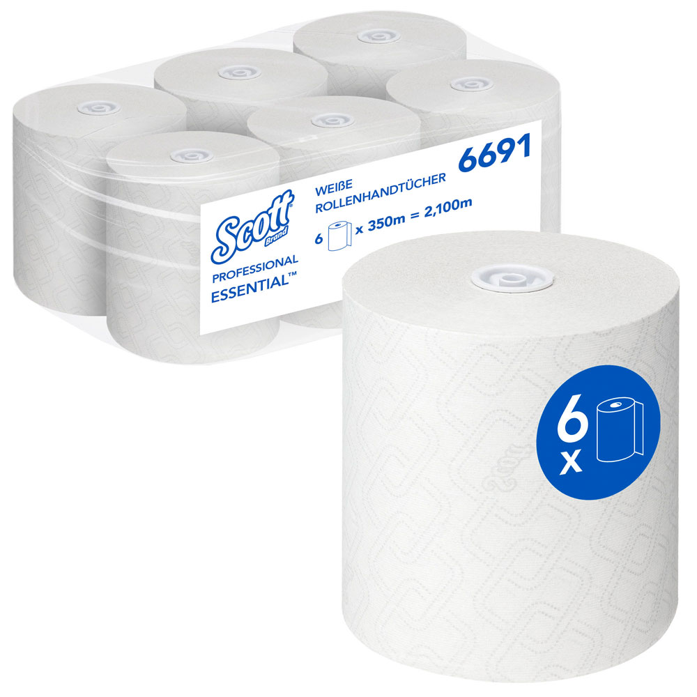 Scott® Essential™ hand towels, 1-ply on the roll, FSC®-Mix with the packing