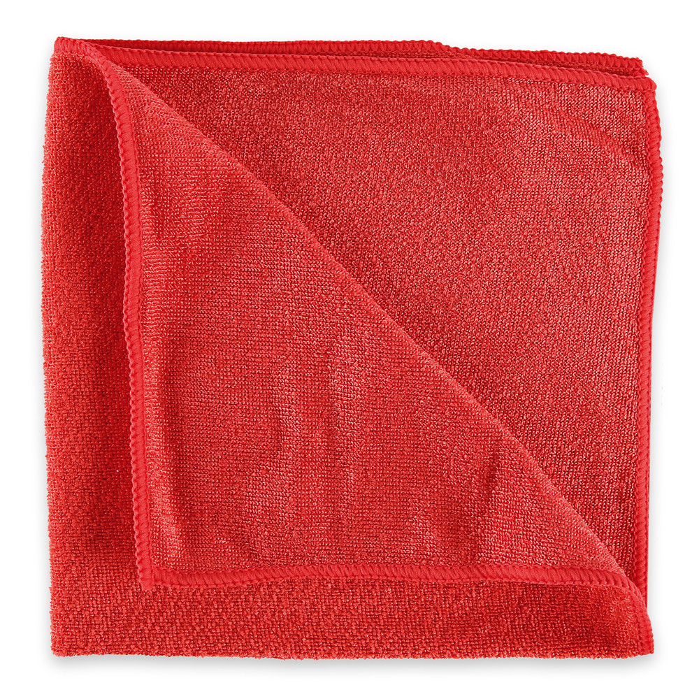 Microfiber cloth set Micro Master made of polyester/polyamide, red