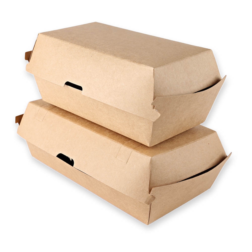 Sandwich box "Club" made of kraft paper, preview image