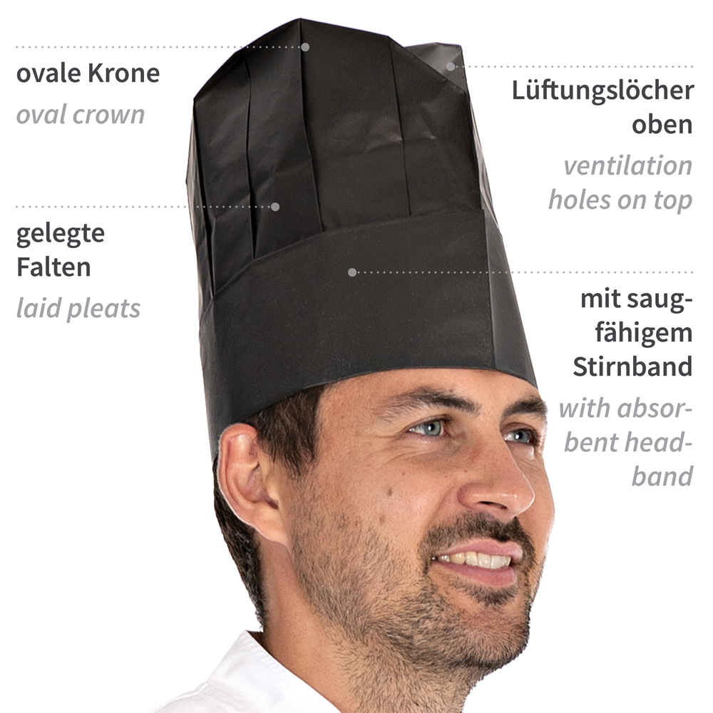 Chef's hats Excellent made of paper with explanation