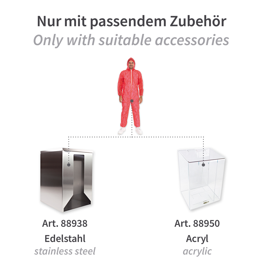 Overalls Light mit Kapuze aus PP, Zubehör, rot