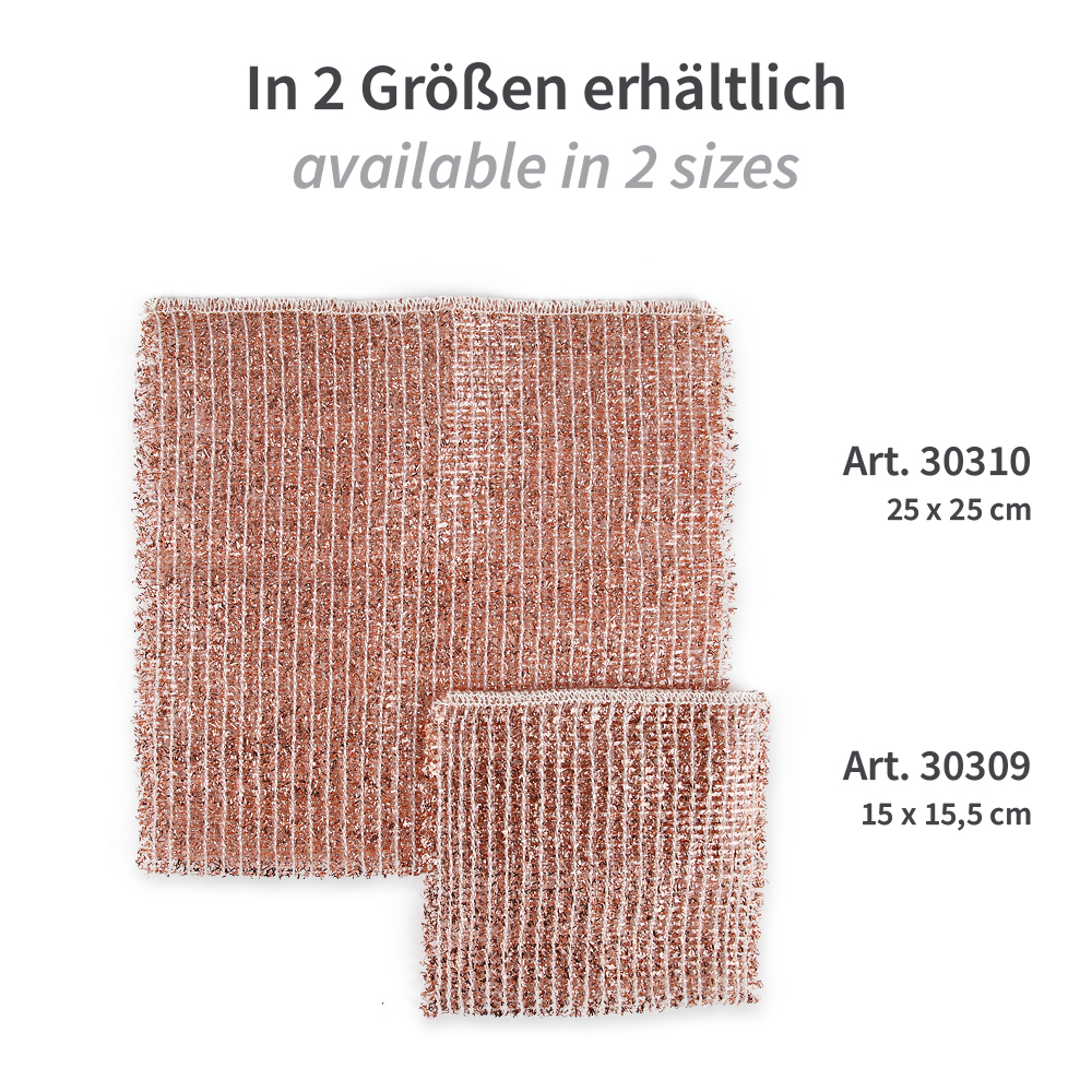 Kupfertücher, beide Größen Kupfertücher in beiden Größen