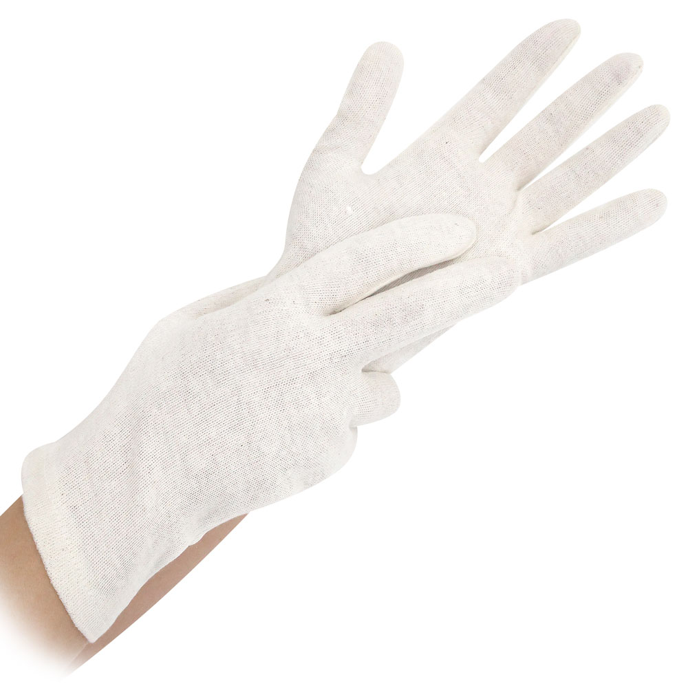 Cotton gloves Nature Solid in nature