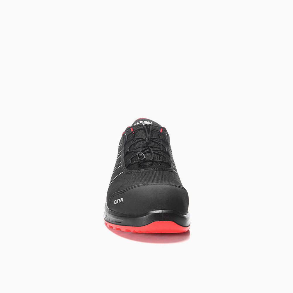 ELTEN® ENNO XXT Pro Low 720311, safety half shoes S3S ESD, front view ELTEN® ENNO XXT Pro Low 720311, safety half shoes S3S ESD in the front view