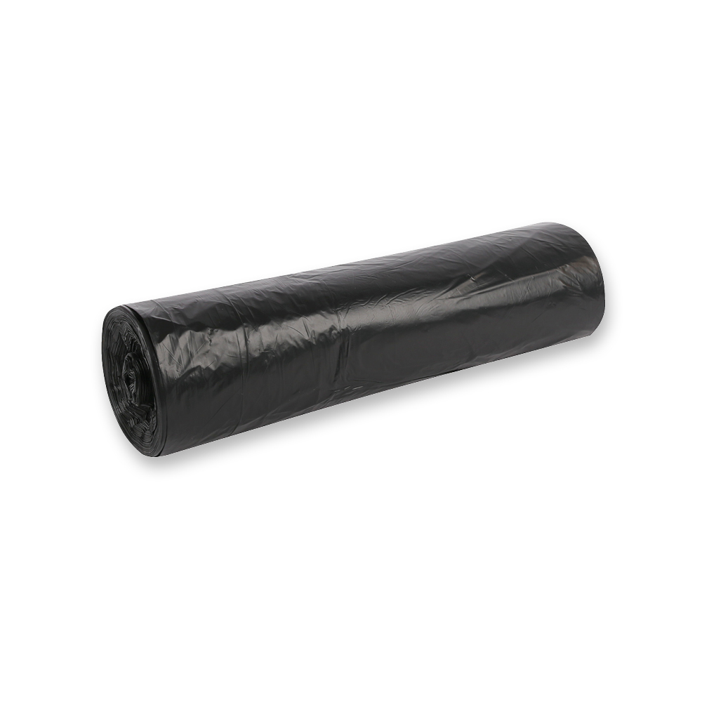 Müllsäcke Premium, 70 l | HDPE, Rolle, schwarz, Schrägansicht Müllsäcke Premium, 70 l aus HDPE auf Rolle in schwarz in der Schrägansicht