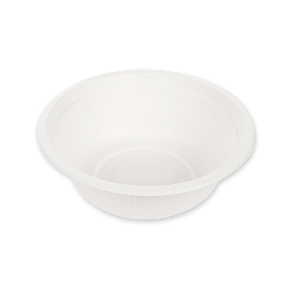 Biodegradable bowl round made of sugarcane with 500ml
