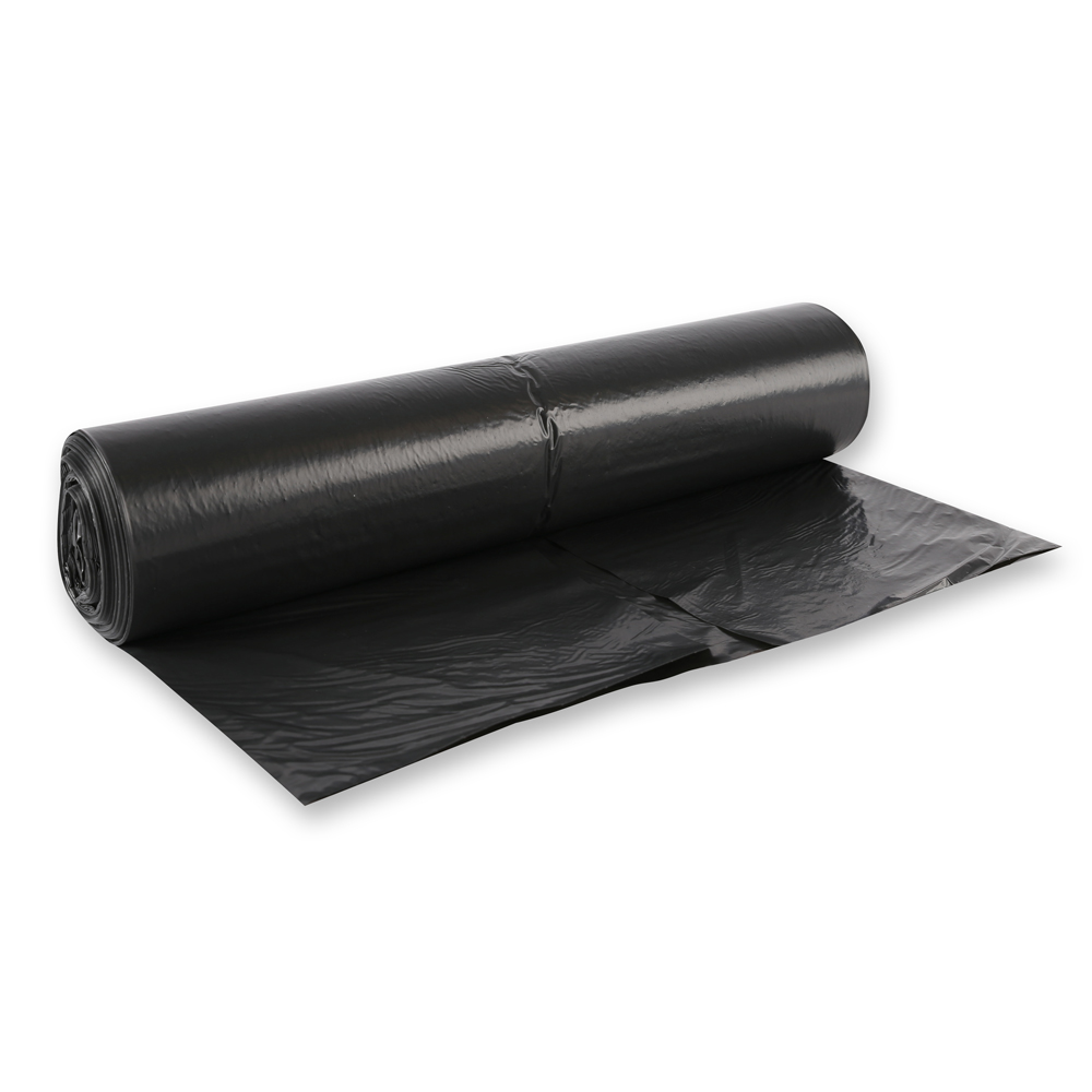 Waste bags Eco, 120 l made of LDPE on roll in black in the back view