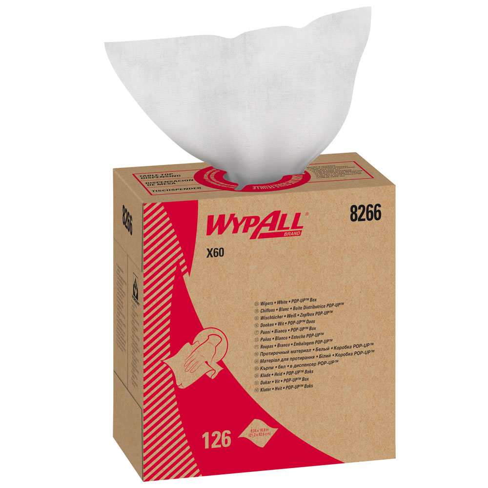 WypAll® General Clean™ X60 wipers, 1-ply in the box with the product preview