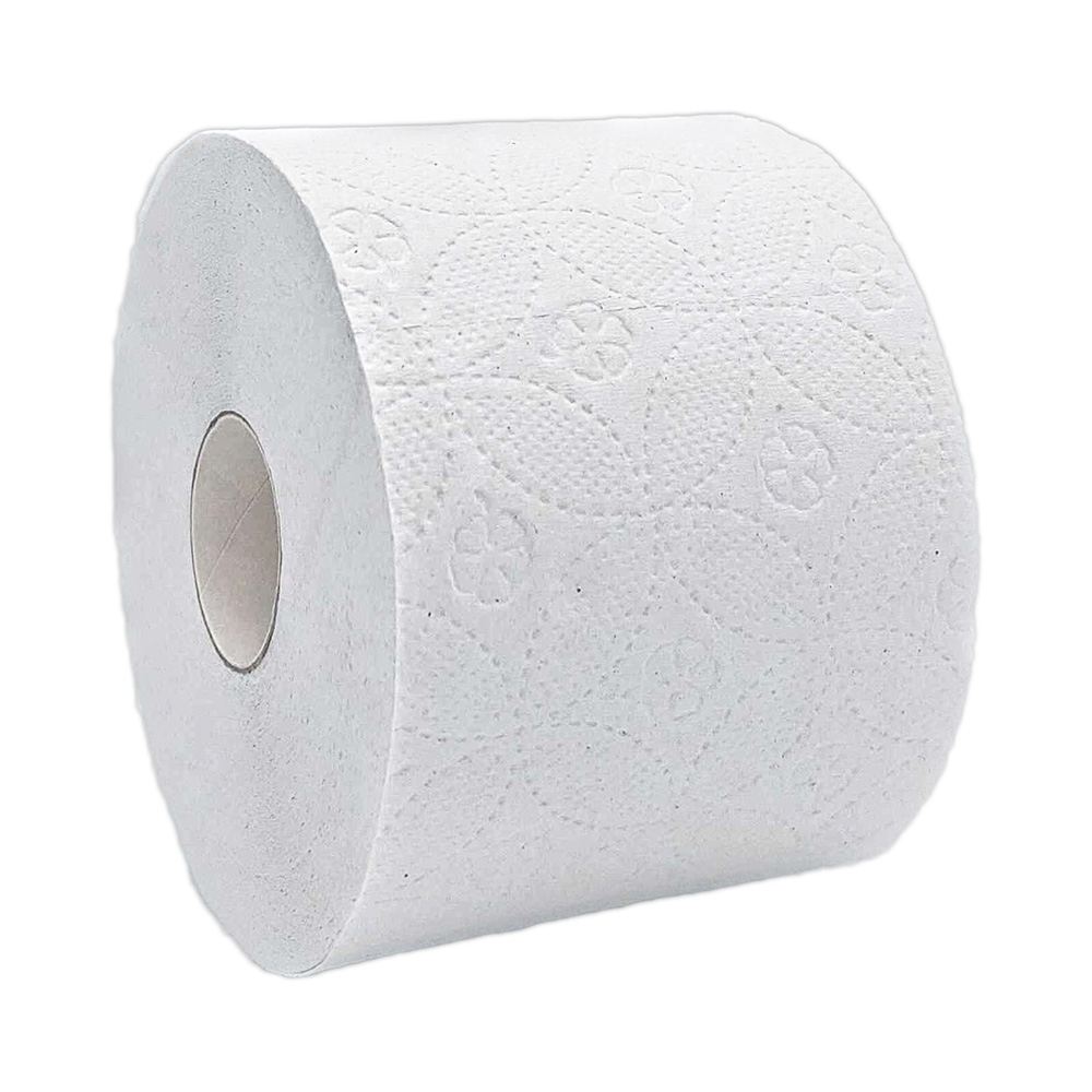 Green Hygiene® toilet paper KORDULA, small roll, 3-ply made of recycled paper, angled view