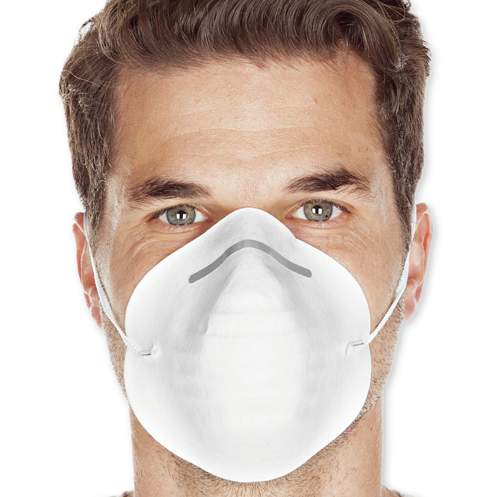 Industry masks made of PP in white
