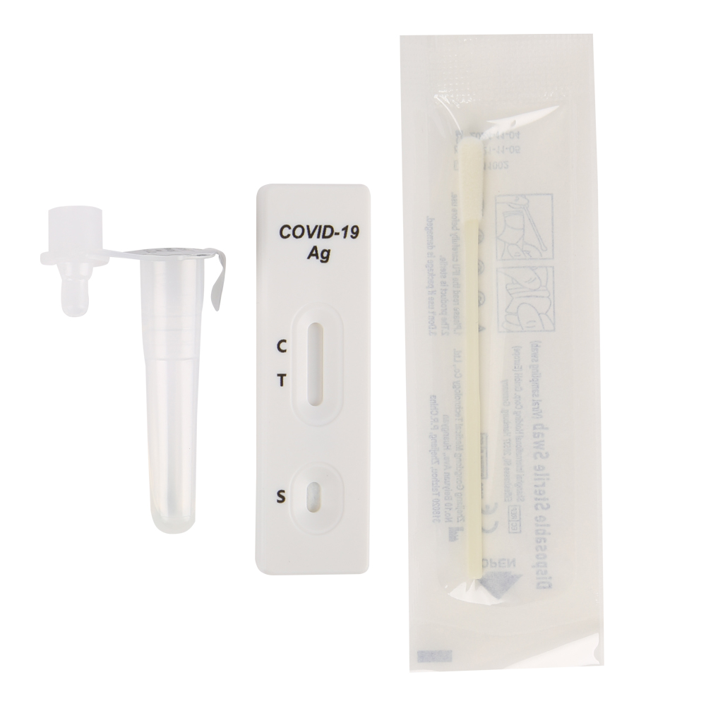 RightSign COVID-19 Antigen-Schnelltestkassette in der Einzelverpackung mit Test