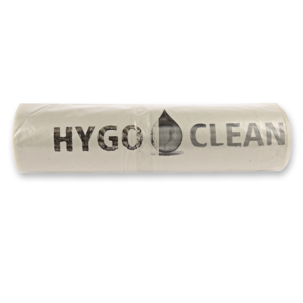 Waste bags Premium, 240 l | LDPE, roll, transparent, front view Waste bags Premium, 240 l made of LDPE on roll in transparent in the front view