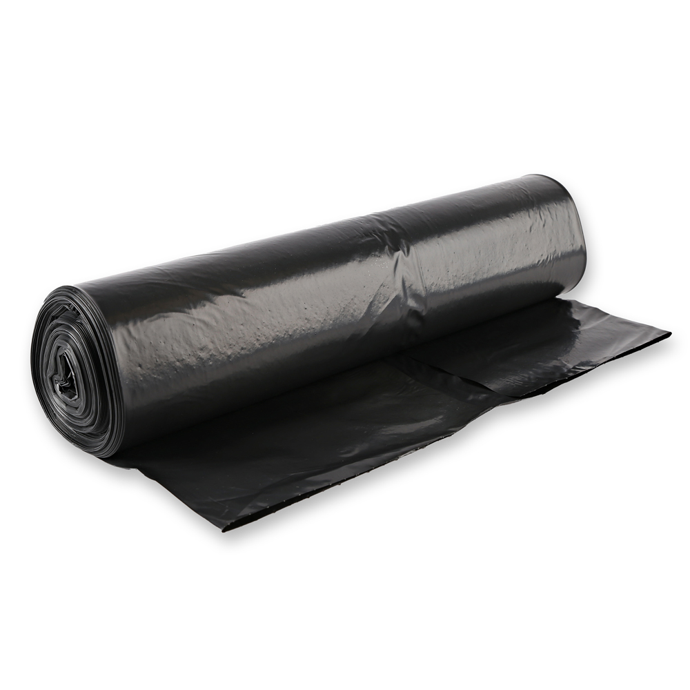 Waste bags, 120 l made of LDPE on roll in black in the back view