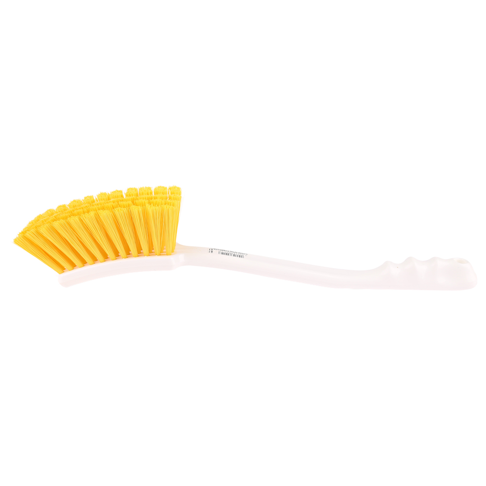 Haug Bürsten chrun brush with long handle, soft in yellow