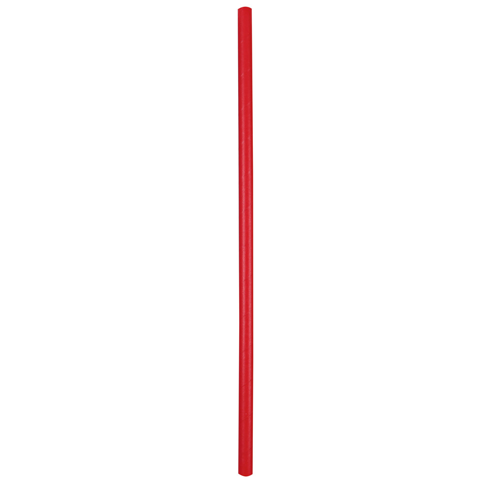 Paper drinking straw "Jumbo" unicolored FSC®-certified in red