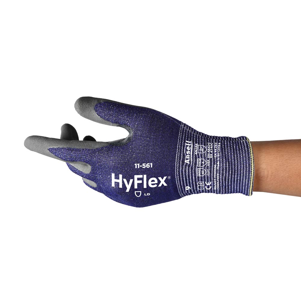Ansell HyFlex® 11-561, cut protection gloves in the side view
