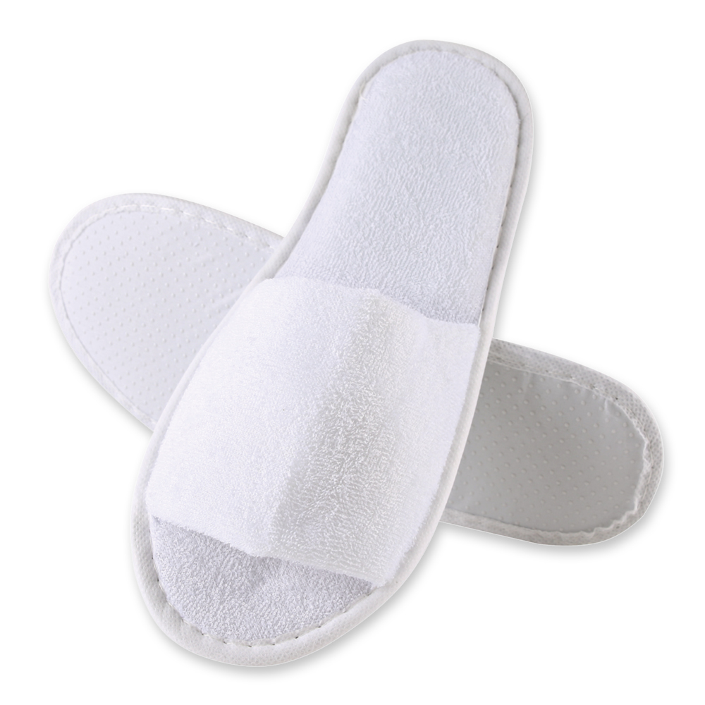 Slipper dots, open cotton in top view 