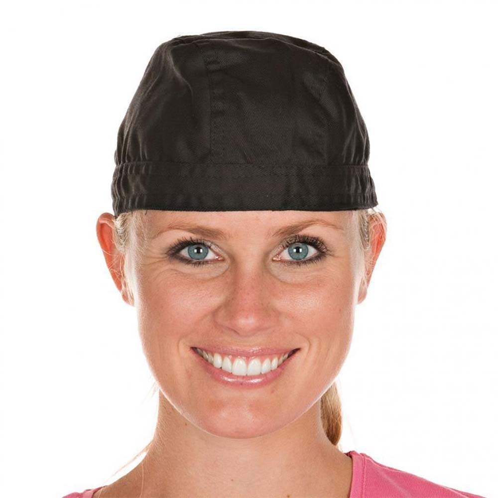 Bandanas made of polycotton in black in the front view
