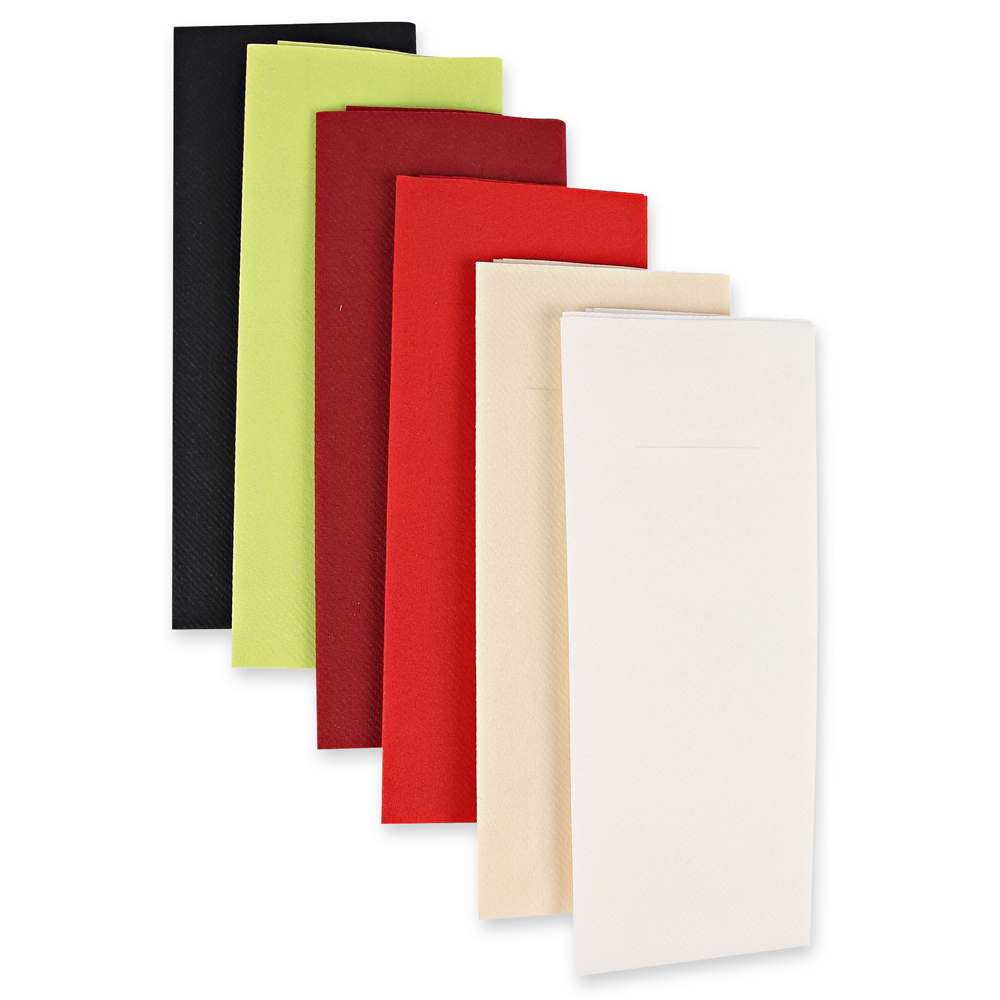 Cutlery napkins, 40x33cm, 1-ply with 1/8 fold, airlaid, FSC®-mix, preview image