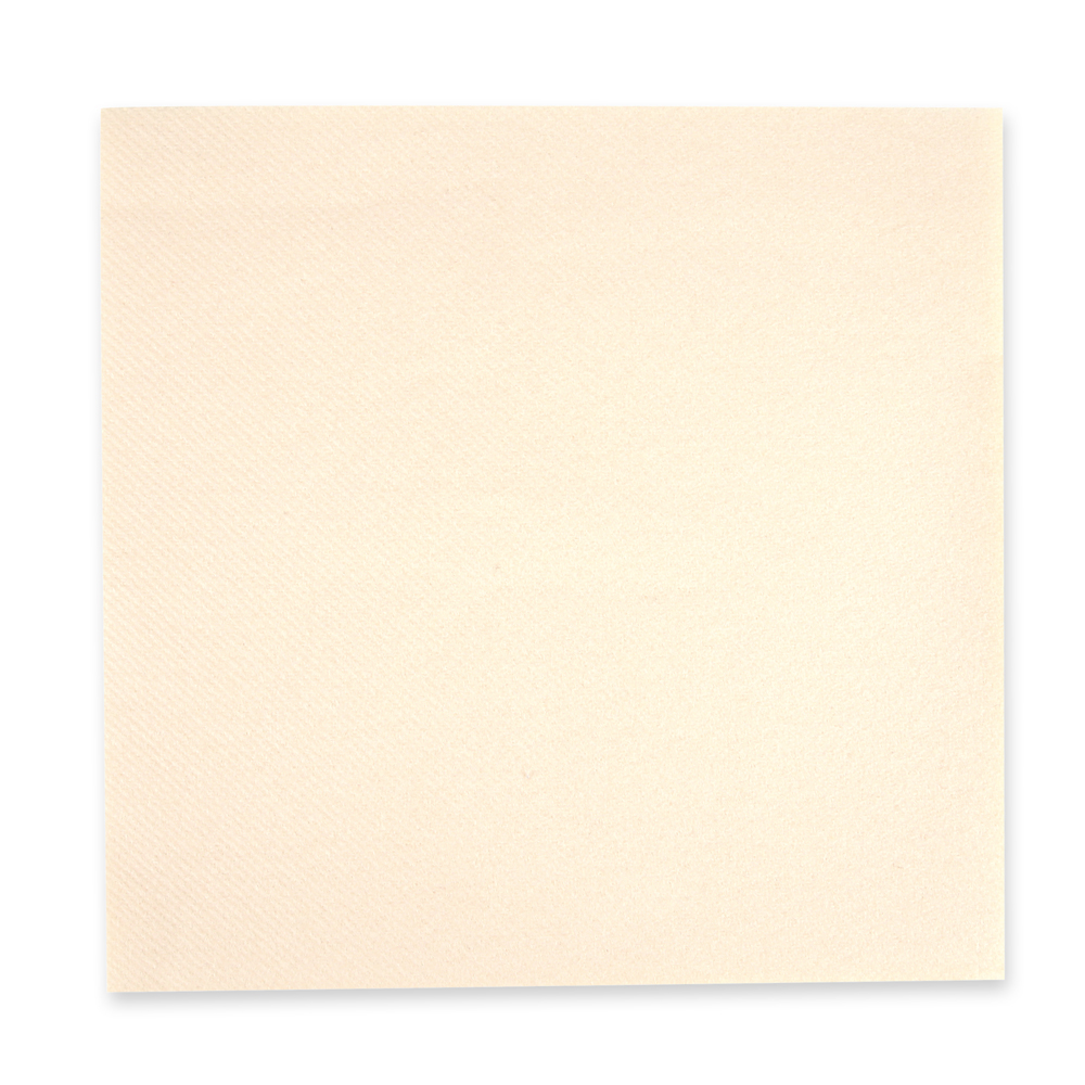 Napkins Eleganza, 40 x 40 cm, 1-ply, 1/4 fold made of airlaid, FSC®-mix in creme