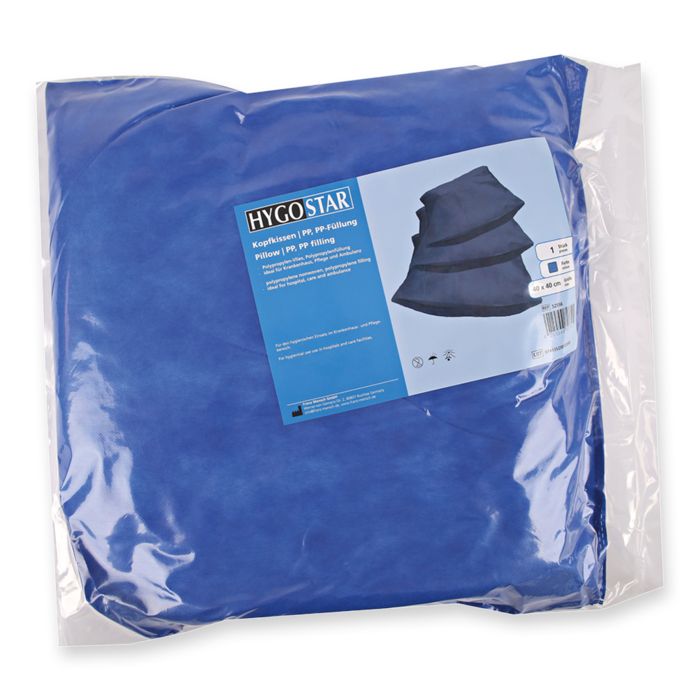 Einmal Kopfkissen mit PP-Füllung aus PP in der Verpackung