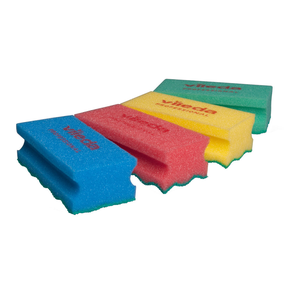 Vileda Professional PUR Active SchwammProfi, Reinigungsschwamm, vier Farben Vileda Professional PUR Active SchwammProfi, Reinigungsschwamm in vier Farben