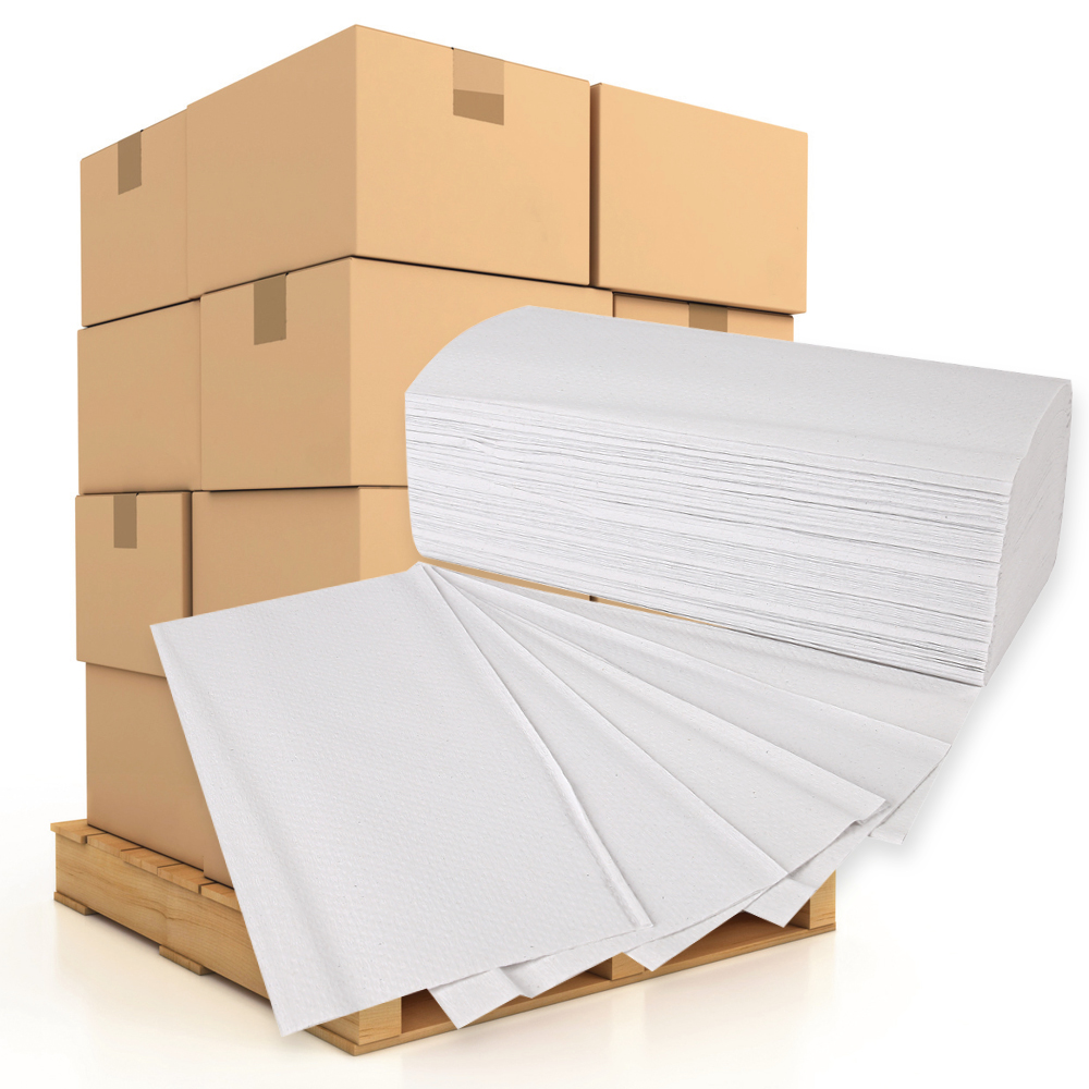 Papierhandtücher, 1-lagig | Recyclingpapier, V/ZZ-Falzung