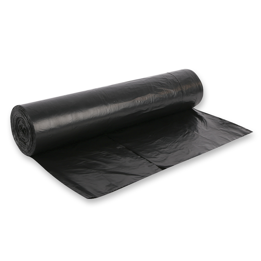 Waste bags Premium, 120 l made of HDPE on a roll, rolled out in black