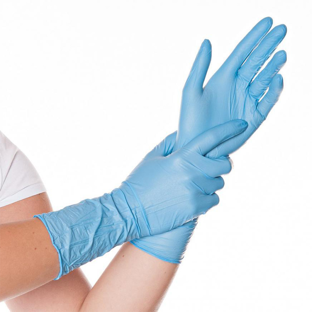 Nitrile gloves Safe Long powder-free in blue